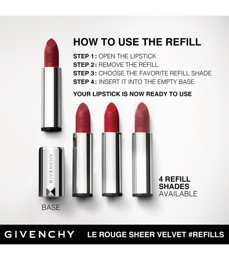 Givenchy Le Rouge Sheer Velvet refillable matte lipstick - British product