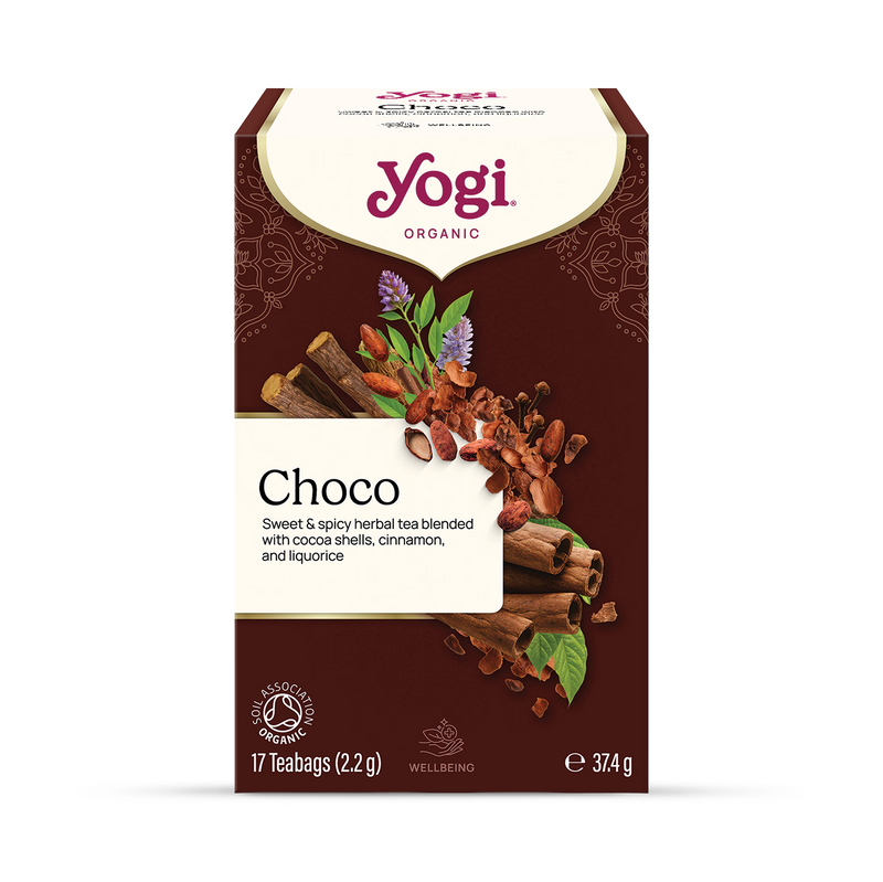 Organic Spiced Cocoa Shell Ayurvedic Herbal Tea 17 Tea Bags