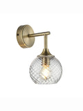 Gallery Home Lexi antique brass wall light, UK version