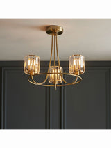 Next Gallery Home Hove 3 Bulb Ceiling Light Antique Brass 41cm Height- Buy online at McGrocer