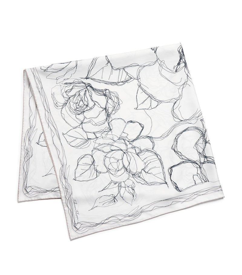 Fabiana Filippi silk twill printed scarf 90cm, imported from the UK