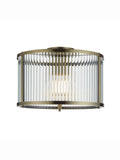 Gallery Home Antique Brass Ridgeway ceiling light, imported from the UK