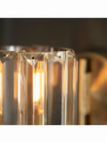 Gallery Home Hove wall light antique brass faceted glass, imported from the UK