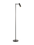 Gallery Home black reader floor lamp with adjustable head - British product