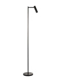 Gallery Home black reader floor lamp with adjustable head - British product