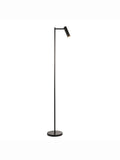 Gallery Home black reader floor lamp with adjustable head - British product