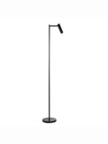 Gallery Home black reader floor lamp with adjustable head - British product
