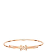 Harrods Chaumet Rose Gold and Diamond Jeux de Liens Bangle- Buy online at McGrocer