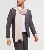 Bvlgari cashmere scarf fringed logo 190x70cm (British brand)