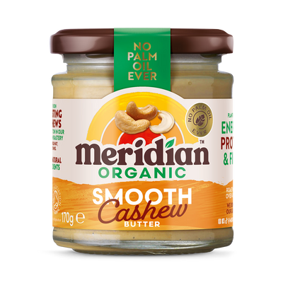 Holland & Barrett Meridian Organic Cashew Butter 170g- Buy online at McGrocer