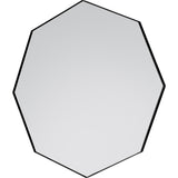 Gallery octagon black mirror 80cm, UK version