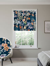 Next Next River Blue Roche Made to Measure Blackout Roller Blind- Buy online at McGrocer