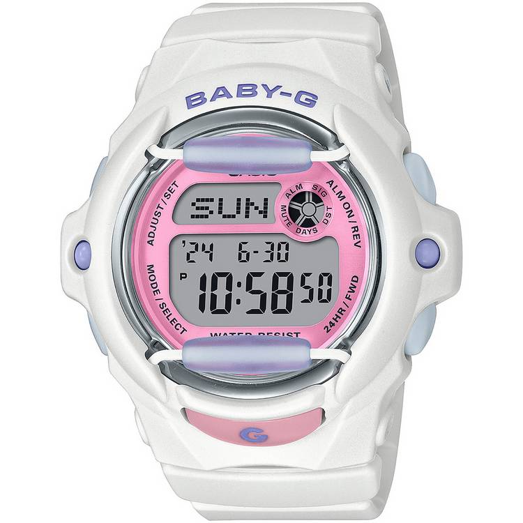 Casio Baby-G white strap digital watch BG-169PB - British product