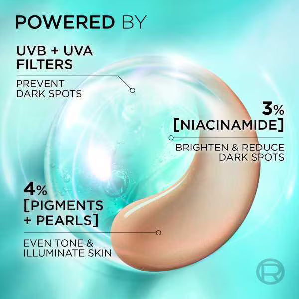 L'Oréal Paris Tinted Fluid Pearl 50ml, imported from the UK