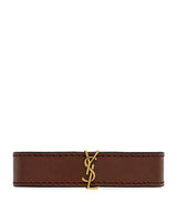 Harrods Saint Laurent Leather Cassandre Bracelet- Buy online at McGrocer