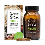 Holland & Barrett Lion's Mane Mushroom Focus Capsules with Ginseng & Omega-3 60 Vegan Capsules- Buy online at McGrocer