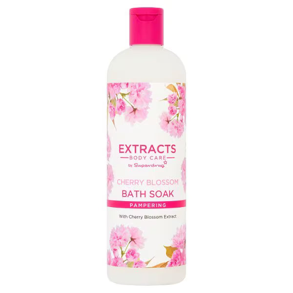 Superdrug Cherry Blossom Bath Soak 500ml (British brand)