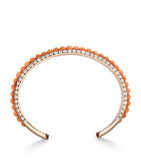 David Morris rose gold diamond pearl bangle, UK version
