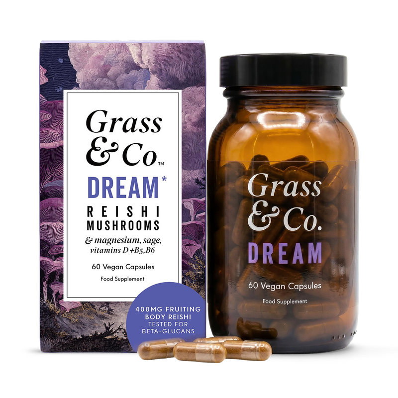 Reishi Mushroom Sleep Support with Magnesium and Sage 60 Vegan Capsules