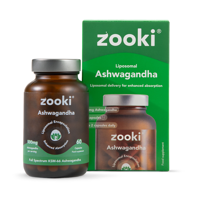 Liposomal Ashwagandha and Curcumin Liquid Supplement 15ml Sachet