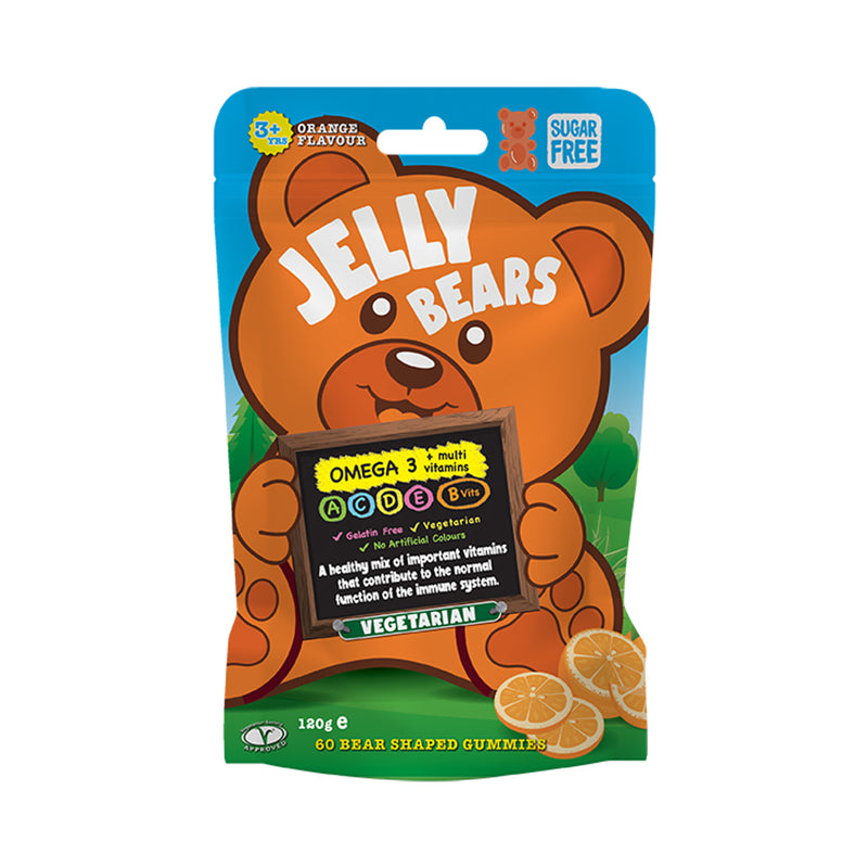 Jelly Bears Omega-3 Multivitamins 60 Gummies Pouch