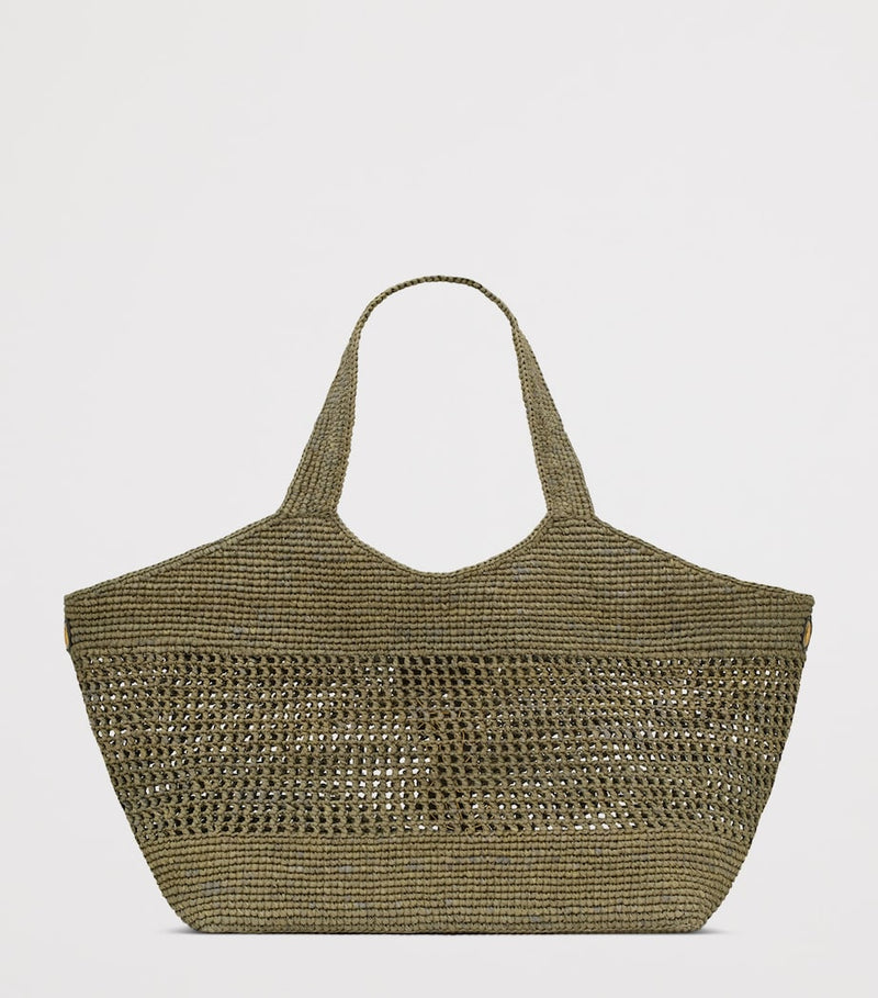 Saint Laurent Icare tote bag woven raffia, imported from the UK