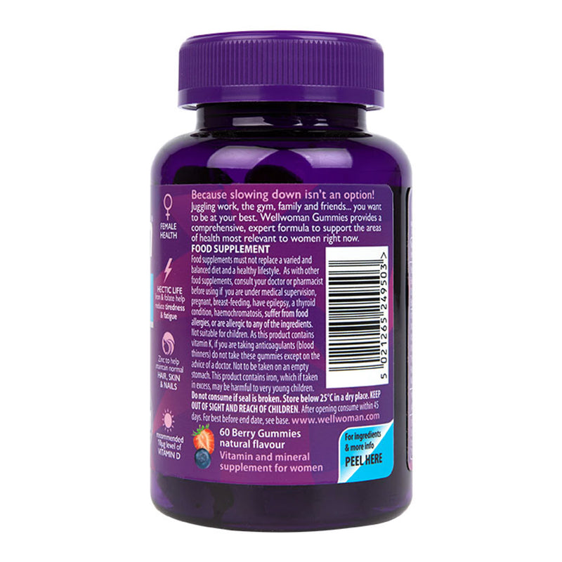 Women's Multivitamin Berry Flavour Gummies with Evening Primrose and Starflower Oils 60 Pack
