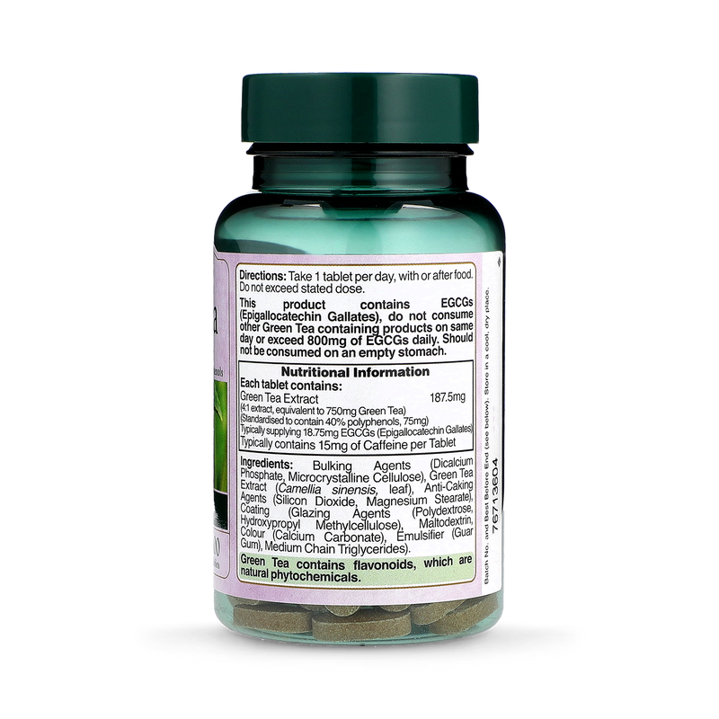 Green Tea Extract 750mg Antioxidant Support 100 Tablets