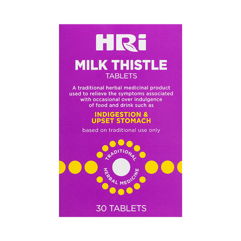 Milk Thistle Herbal Tablets 30 for Upset Stomach Relief