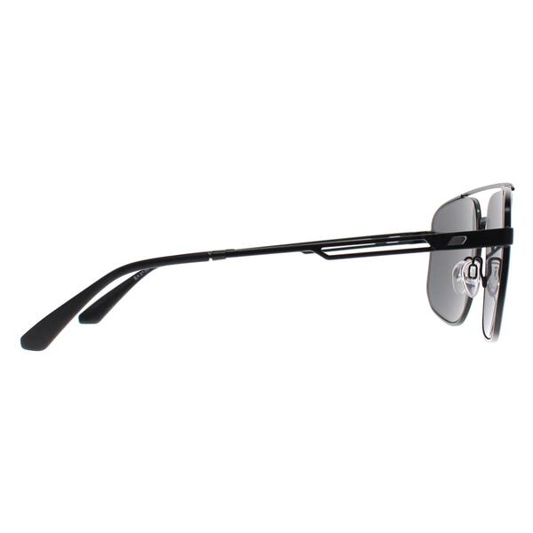 Emporio Armani EA2139 aviator sunglasses matte black - British product