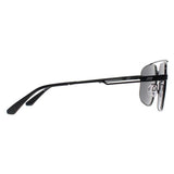 Emporio Armani EA2139 aviator sunglasses matte black - British product