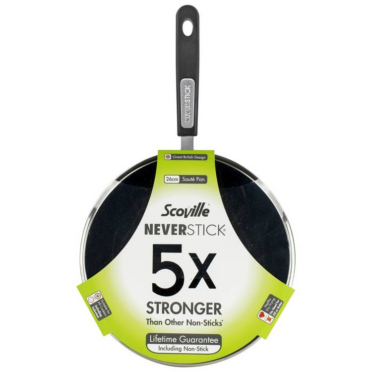 Scoville 26cm saute pan with Neverstick technology - British product