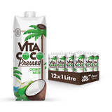 Holland & Barrett Pressed Coconut Water with Coconut Puree Multipack 12 x 1L- Buy online at McGrocer