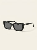 Gucci Damen-Sonnenbrille in Rechteckform, schwarze Polyamidgläser, UK-Version