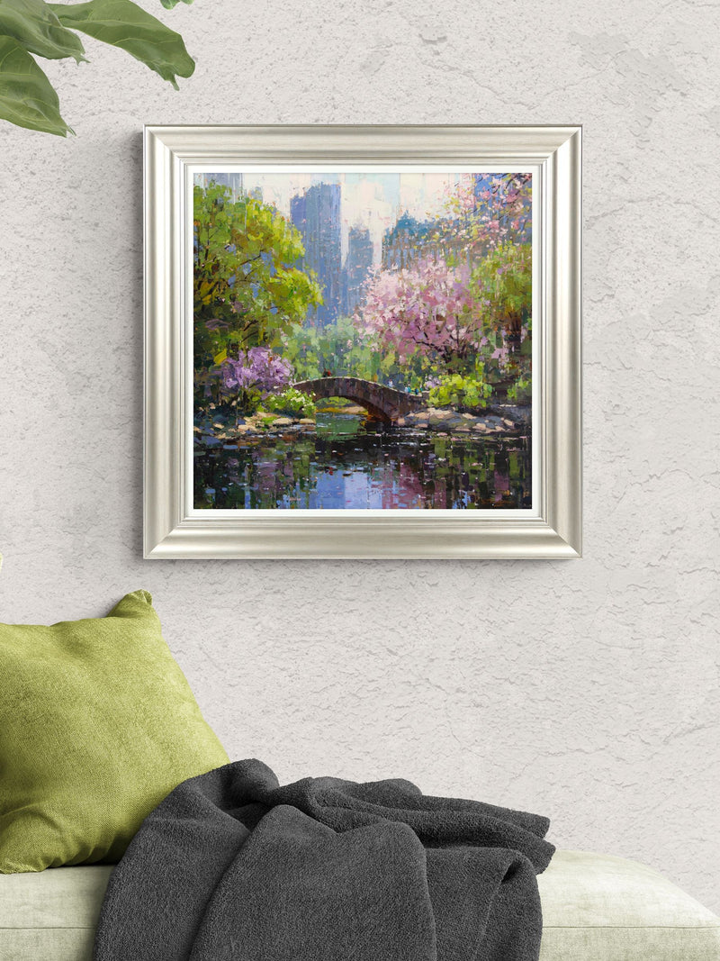 Artko Champagne Silver Spring in Central Park framed artwork 61x61cm - British product