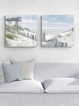 Next Artko Pathway To The Beach by Macneil Framed Canvas Art Set of 2 60x60cm- Buy online at McGrocer