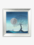 Artko Silver Hope Moon I framed art 62cm x 62cm - British product