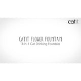 Catit Flower Drinking Fountain green plastic cat water fountain, imported from the UK