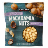Costco UK Kirkland Signature Dry Roasted Macadamia Nuts with Sea Salt 680g- Buy online at McGrocer