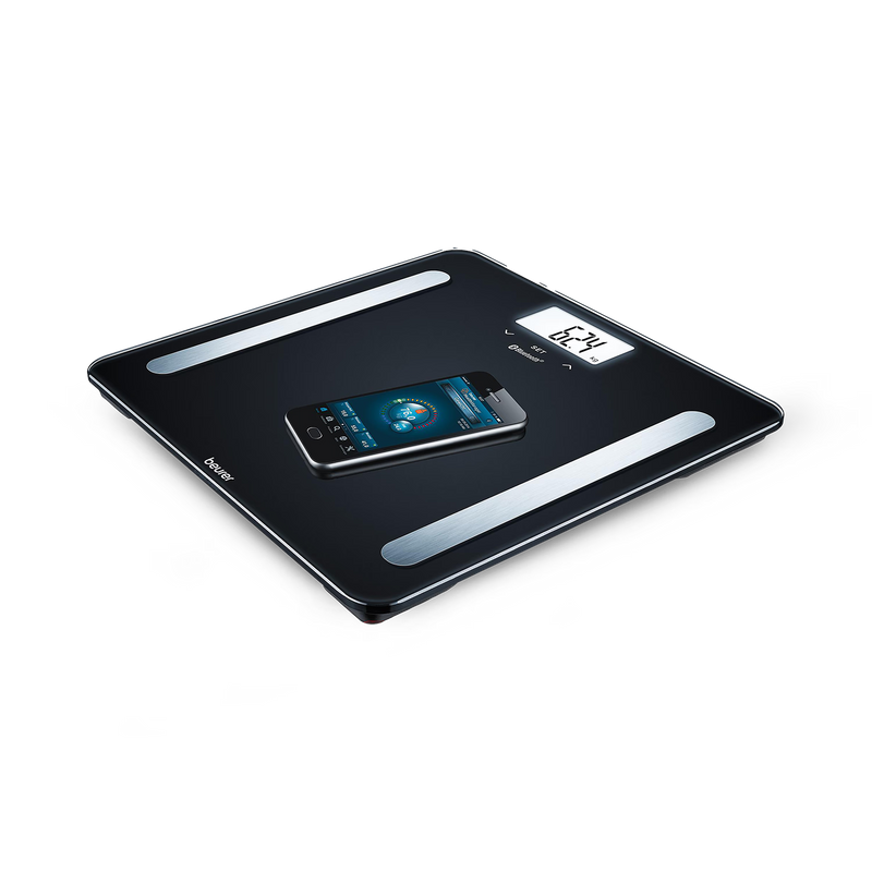 Beurer Diagnostic Bathroom Scale with HealthManager App BF600 Black