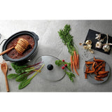 Cookworks 6.5L black slow cooker, imported from the UK