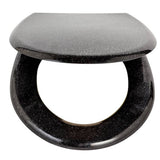 Argos Home black glitter slow close toilet seat - British product