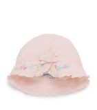 Tartine et Chocolat cotton embroidered baby bonnet (British brand)