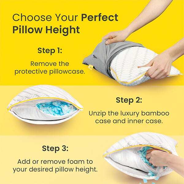 Cosi Home memory foam travel pillow adjustable 1 pack - British product