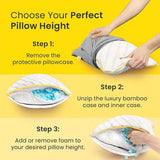 Cosi Home memory foam travel pillow adjustable 1 pack - British product