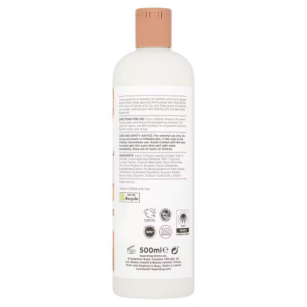 Superdrug Extracts Shea Bath Soak 500ml (British brand)