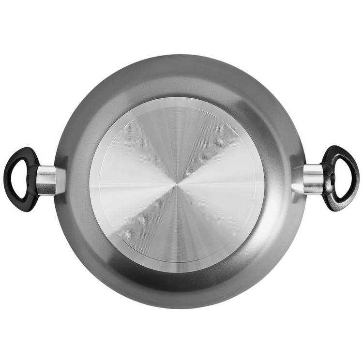 Argos Home double-handed Teflon aluminium wok 32cm - British product