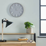 Argos Argos Home Contemporary Wall Clock Silver 30cm- Buy online at McGrocer