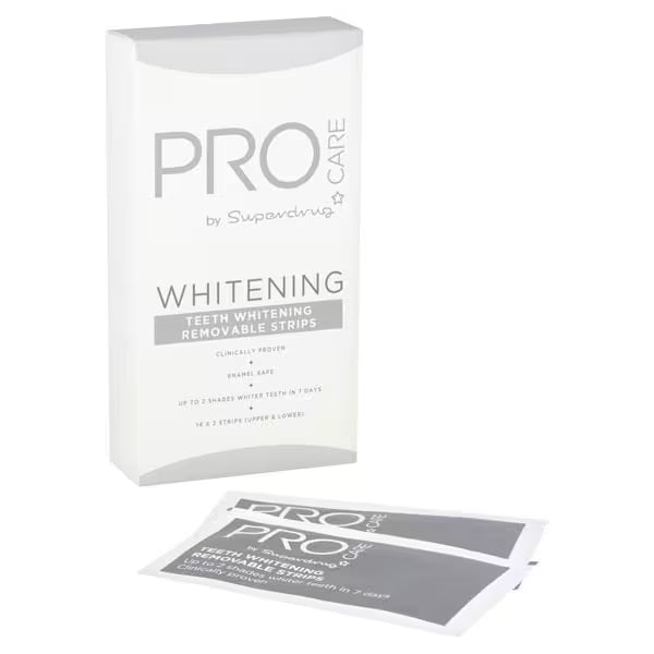 Superdrug ProCare Teeth Whitening Strips 14 Pack (British brand)