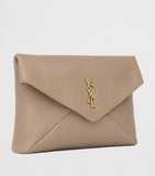 Saint Laurent Cassandre large leather envelope pouch, UK version
